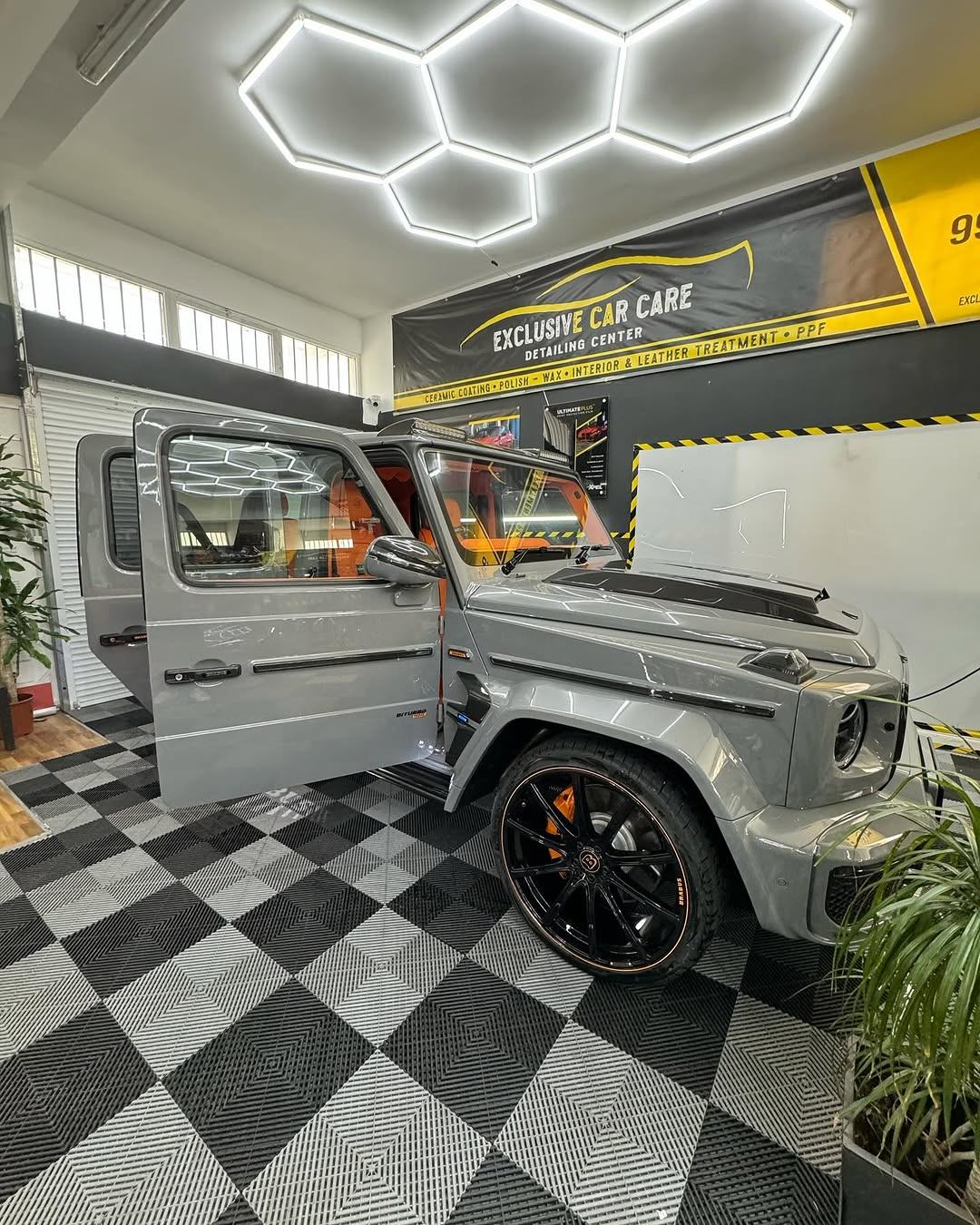 Nardo grey Mercedes-AMG G63 at Exclusive Car Care Limassol